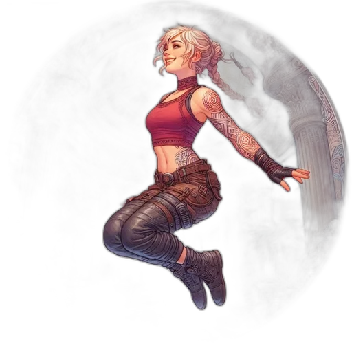 concept art, fantasy art, comic book art, pixel art transparent PNG cut-out