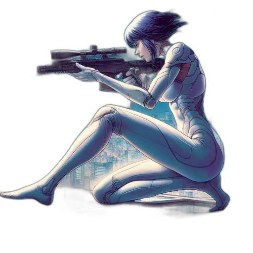 weapon, robot, cyberpunk, concept art transparent PNG cut-out