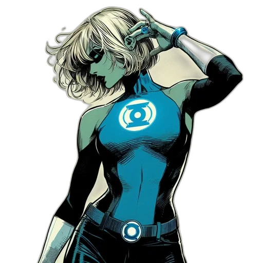 jacket, dress, mask, comic book art transparent PNG cut-out