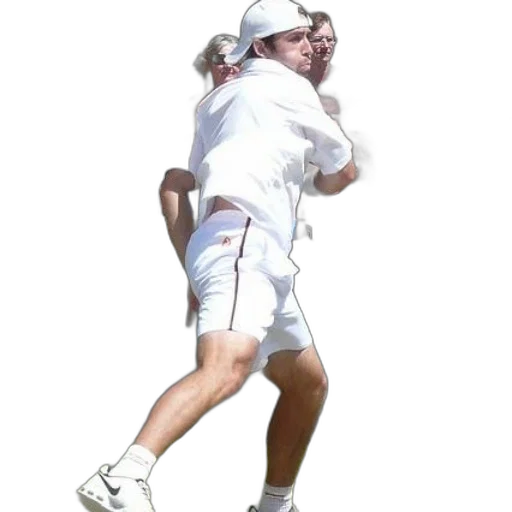 staff, man, white, shorts transparent PNG cut-out