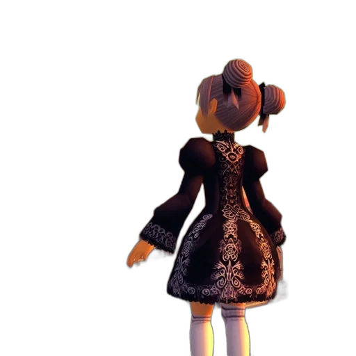 dress, jacket, staff, robot transparent PNG cut-out