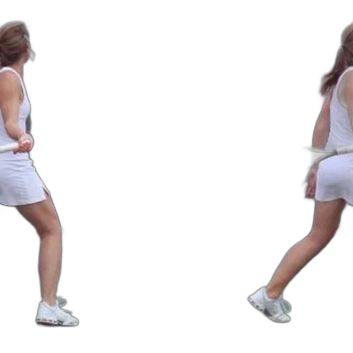 dress, tennis, player, action transparent PNG cut-out