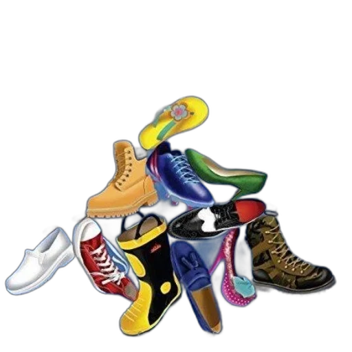 shoes, jewelry, colorful, children transparent PNG cut-out