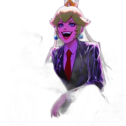 crown, mask, creature, staff transparent PNG cut-out
