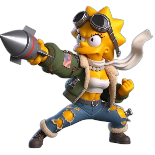 weapon, staff, animal, 3d render transparent PNG cut-out