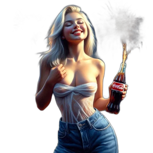 bottle, concept art, fantasy art, comic book art transparent PNG cut-out