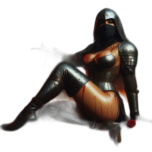 robot, dress, mask, concept art transparent PNG cut-out