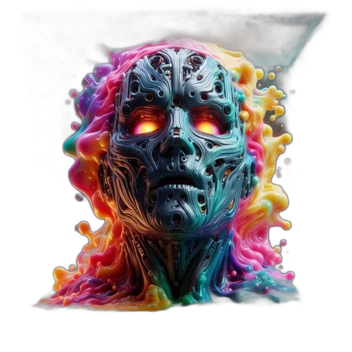mask, face, creature, concept art transparent PNG cut-out