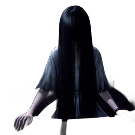 hair, dress, creature, mask transparent PNG cut-out