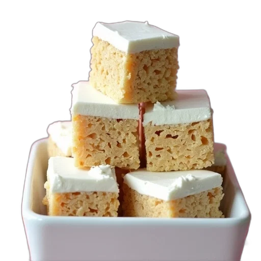 food, 3d render, stack, square-shaped transparent PNG cut-out