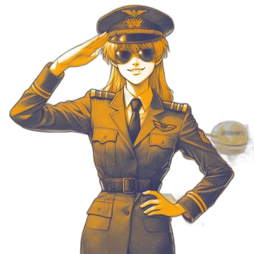 staff, jacket, hat, face transparent PNG cut-out