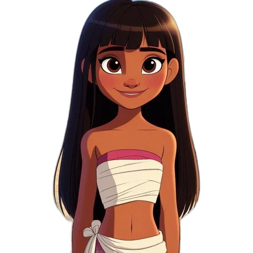 dress, cartoon, concept art, 3d render transparent PNG cut-out