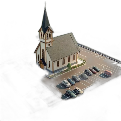 car, building, 3d render, concept art transparent PNG cut-out