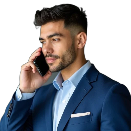 staff, jacket, face, photorealistic transparent PNG cut-out