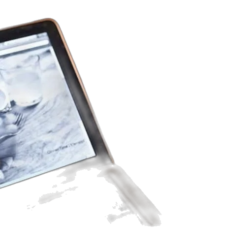 laptop, displaying, black, white transparent PNG cut-out