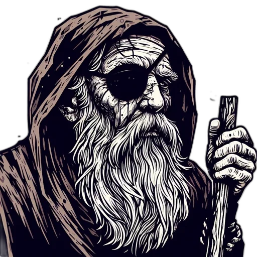 staff, face, mask, comic book art transparent PNG cut-out