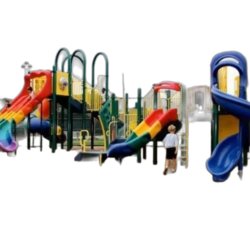 3d render, vibrant, playground, colorful transparent PNG cut-out