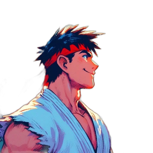 face, sword, jacket, concept art transparent PNG cut-out
