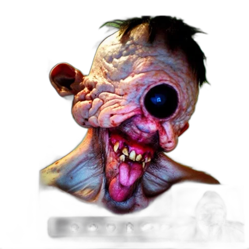 mask, creature, face, staff transparent PNG cut-out