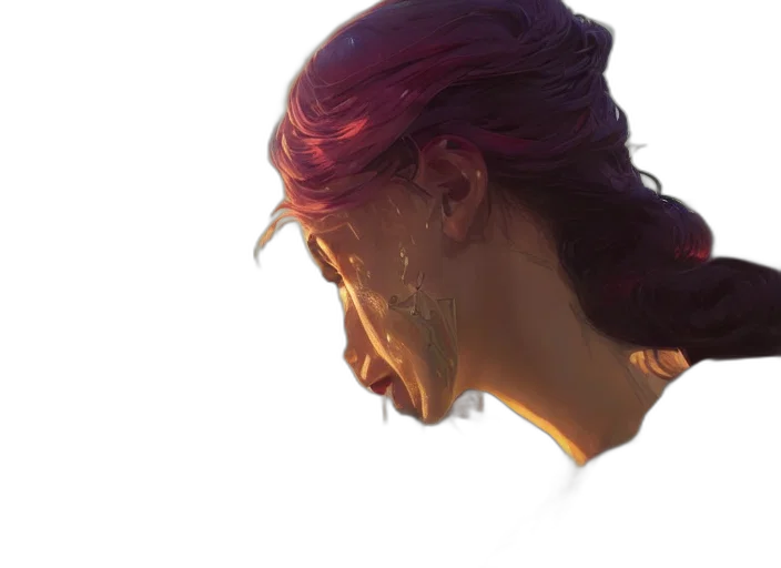 face, crown, hair, mask transparent PNG cut-out