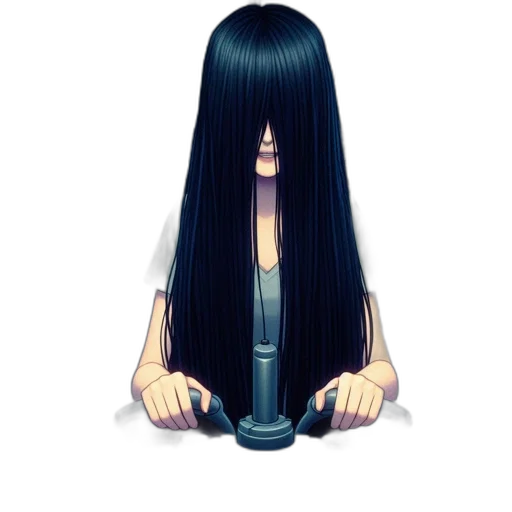 hair, staff, jewelry, mask transparent PNG cut-out