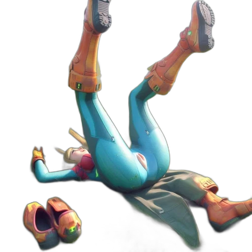 robot, shoes, creature, weapon transparent PNG cut-out