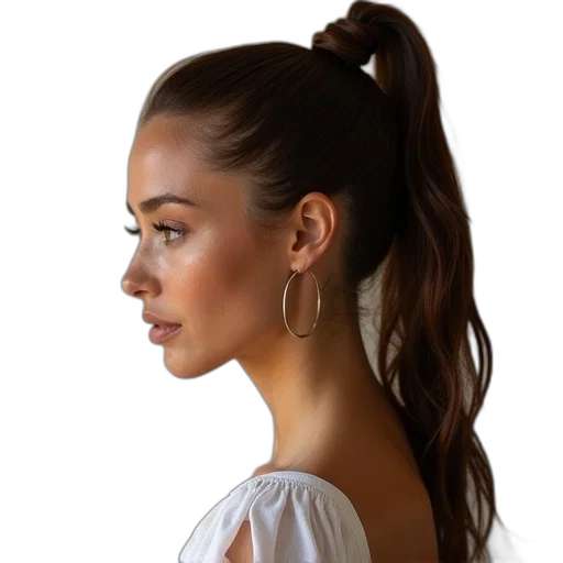 hair, jewelry, face, crown transparent PNG cut-out