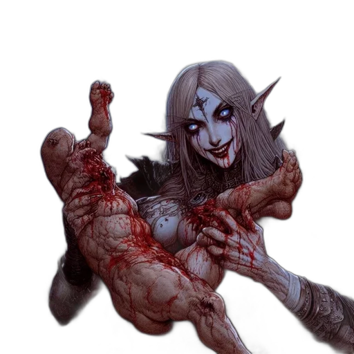 creature, staff, concept art, fantasy art transparent PNG cut-out