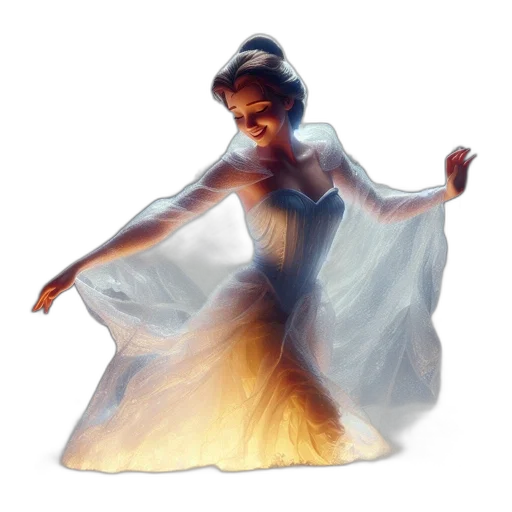 dress, concept art, photorealistic, 3d render transparent PNG cut-out