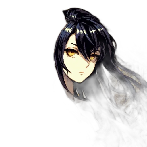 mask, dragon, face, hair transparent PNG cut-out
