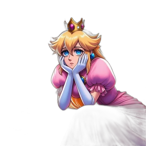 crown, dress, concept art, pixel art transparent PNG cut-out