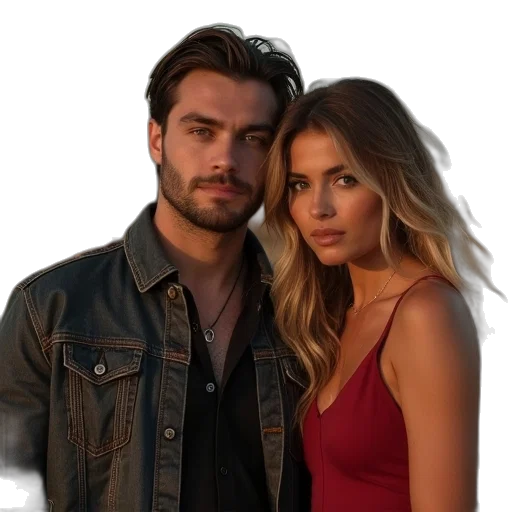 jacket, neon lights, fog, colton transparent PNG cut-out