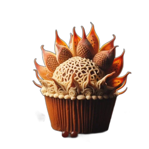 food, crown, hat, 3d render transparent PNG cut-out