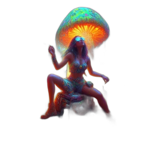 creature, hat, umbrella, hair transparent PNG cut-out