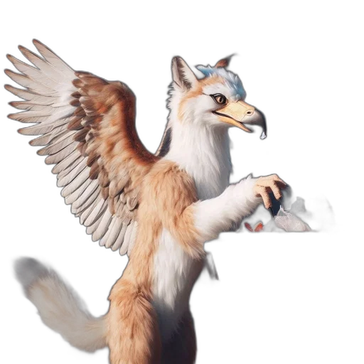 animal, dragon, staff, creature transparent PNG cut-out