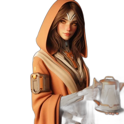 staff, concept art, fantasy art, 3d render transparent PNG cut-out