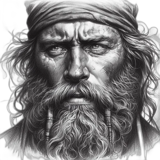 face, photorealistic, pencil sketch, fantasy art transparent PNG cut-out