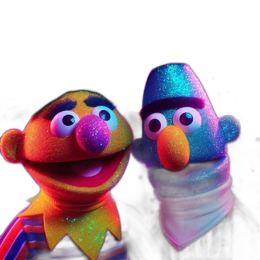 mask, 3d render, outer space, ernie transparent PNG cut-out