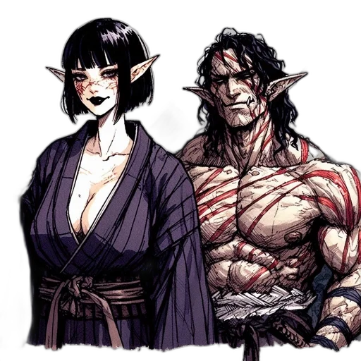 concept art, fantasy art, comic book art, pixel art transparent PNG cut-out