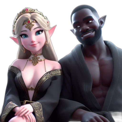 concept art, fantasy art, 3d render, anime transparent PNG cut-out