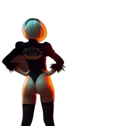 robot, jacket, dress, weapon transparent PNG cut-out