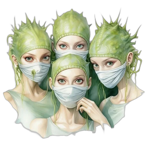 mask, photorealistic, concept art, fantasy art transparent PNG cut-out