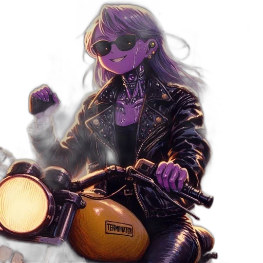 jacket, concept art, cyberpunk, comic book art transparent PNG cut-out