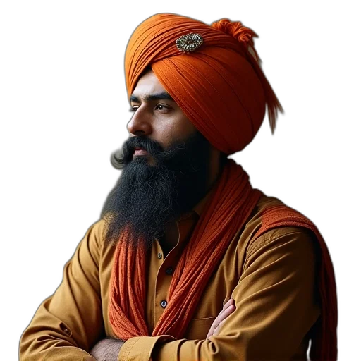 photorealistic, oil painting, pixel art, punjabi transparent PNG cut-out