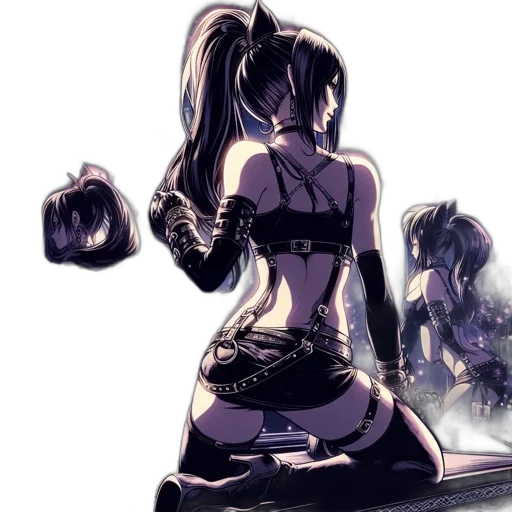 weapon, robot, dress, staff transparent PNG cut-out