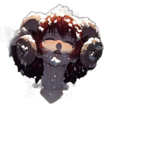 hair, creature, crown, face transparent PNG cut-out