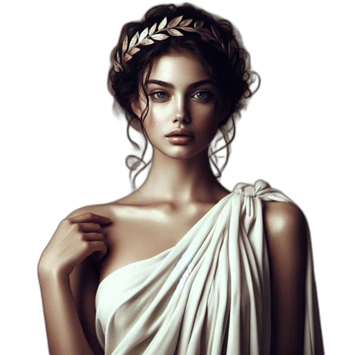 dress, jewelry, crown, face transparent PNG cut-out