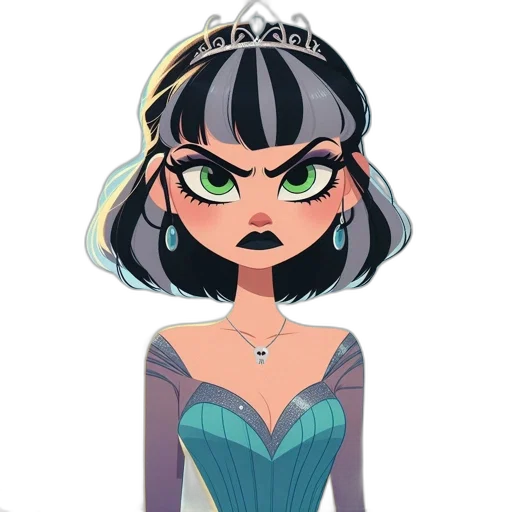 crown, jewelry, dress, staff transparent PNG cut-out
