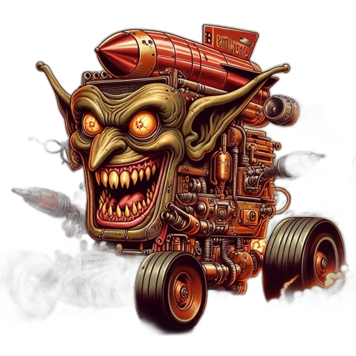 robot, car, concept art, fantasy art transparent PNG cut-out