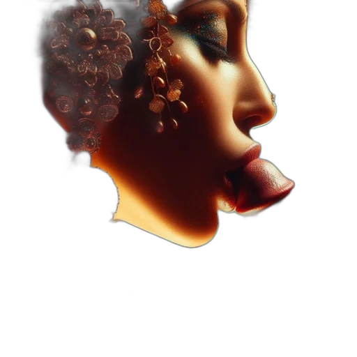 face, crown, mask, hair transparent PNG cut-out